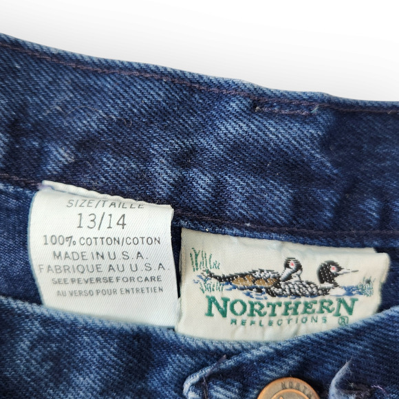 Vintage Northern Reflections Dark Wash High Waisted Mom Jeans Taper Leg Jeans 8 - Picture 4 of 8